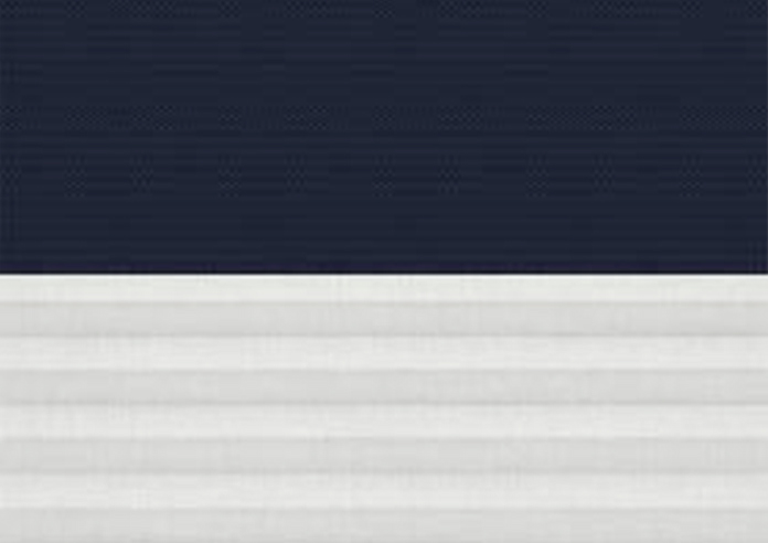 Duo Blind (Blackout), 1100 Dark Blue & 1016 White - VELUX Loft Blind - Image 4